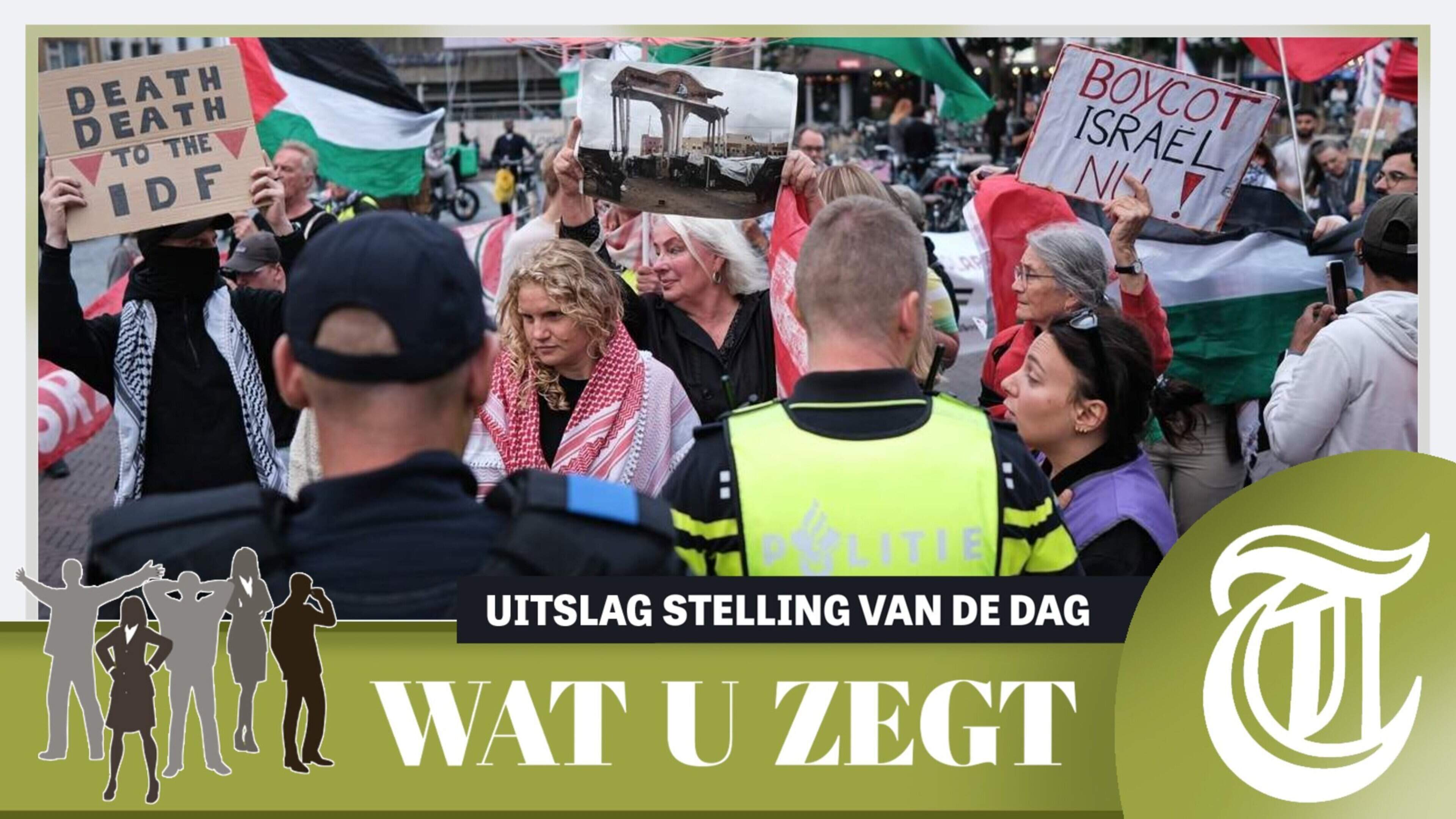 Lezers: ingrijpen bij verheerlijking van terreur bij demonstraties